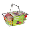 Panier de magasinage en métal rempli