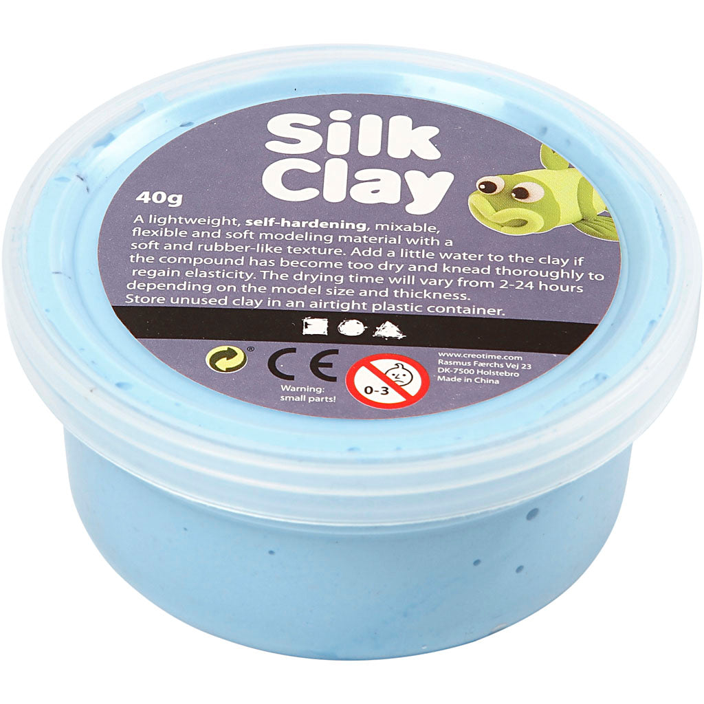 Argile de soie - Bleu néon, 40gr.