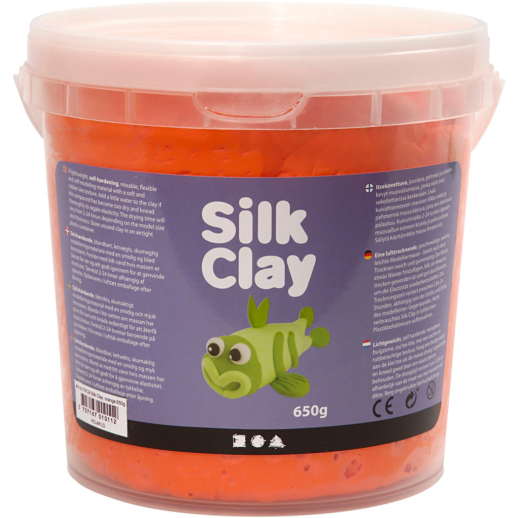 Argile Silk ®, orange, 650 gr 1 seau