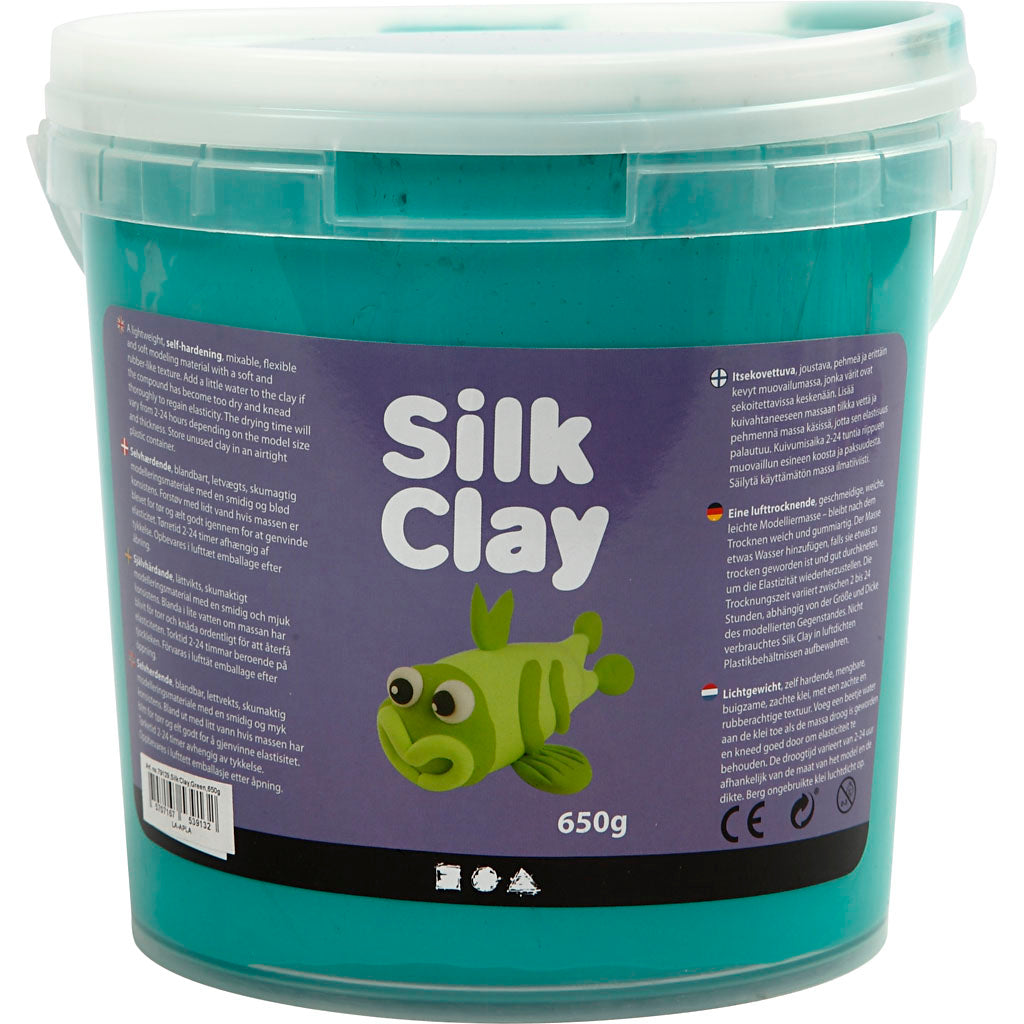 Argile Silk ®, verte, 650 gr 1 seau