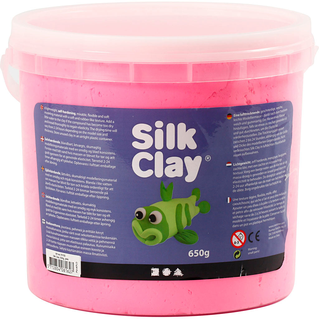 Argile Silk ®, rose, 650 gr 1 seau
