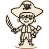 Figurine Creativ Company pour la décoration, pirate, h : 19 cm, 1 pièce