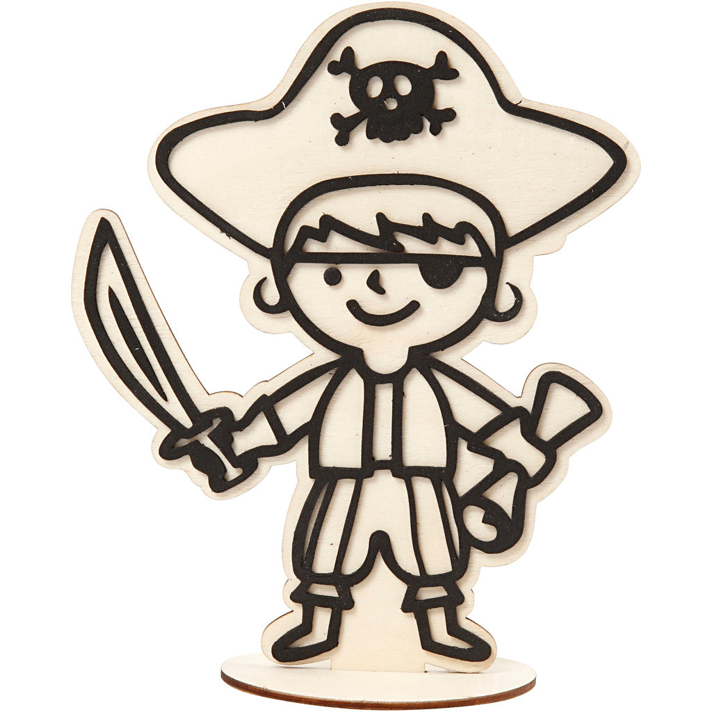 Figurine Creativ Company pour la décoration, pirate, h : 19 cm, 1 pièce