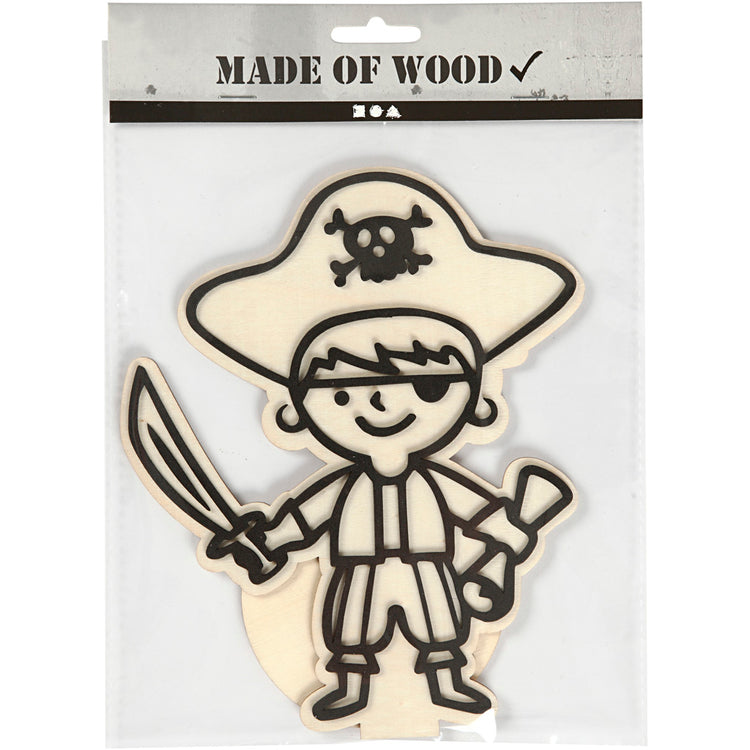 Figurine Creativ Company pour la décoration, pirate, h : 19 cm, 1 pièce