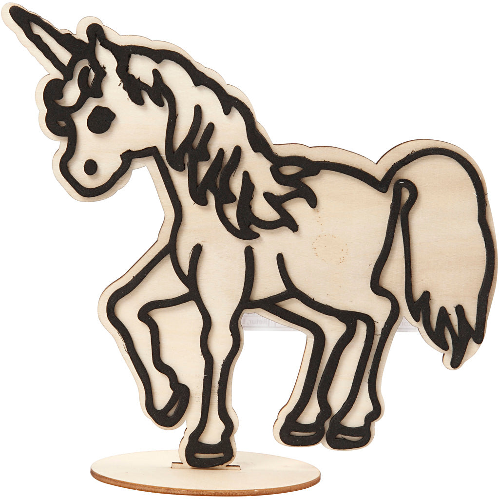 Figurine Creativ Company pour la décoration, licorne, h : 19 cm, 1 pièce