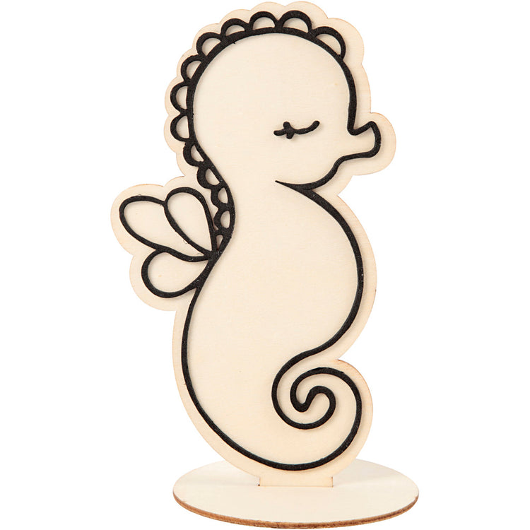 Figurine Creativ Company pour la décoration, hippocampe, h : 18 cm, 1 pièce