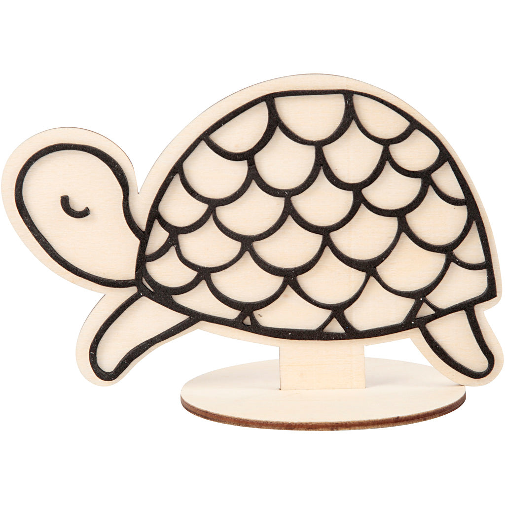 Figurine Creativ Company pour la décoration, tortue, h : 10 cm, 1 pièce