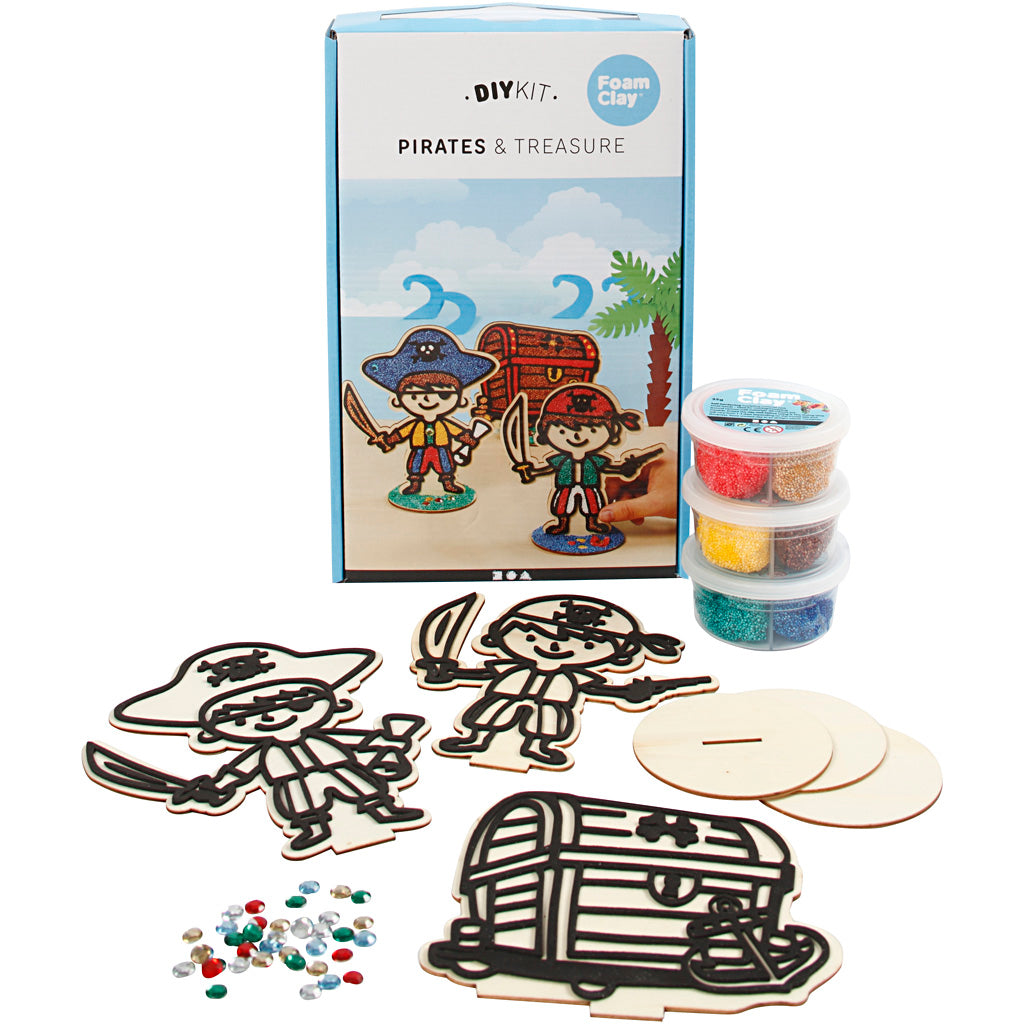 Pirates en pâte à modeler, 1 set
