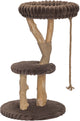 Conçu par lotte reya - griffoir - bois - marron - 60x60x103 cm