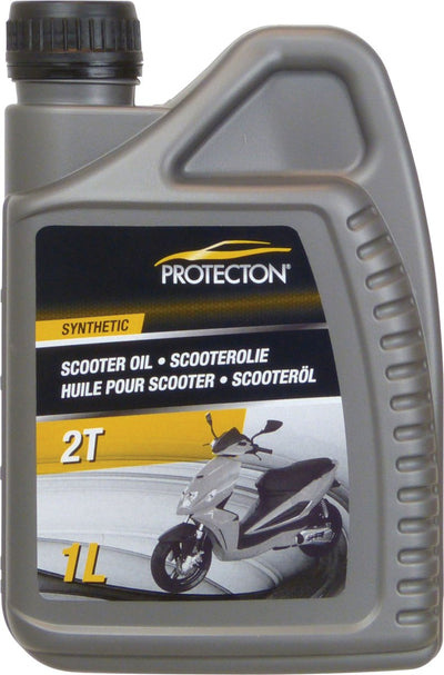 Huile moteur Protecton 2t - synthétique - pour moteurs 2 temps refroidis par liquide - excellente lubrification - forte détergence - miscible avec tous types d'essence - 1 litre