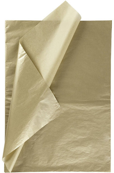 Papier de soie Creativ company, feuille 50x70 cm, 17 gr, or, 25 feuilles 1 boîte