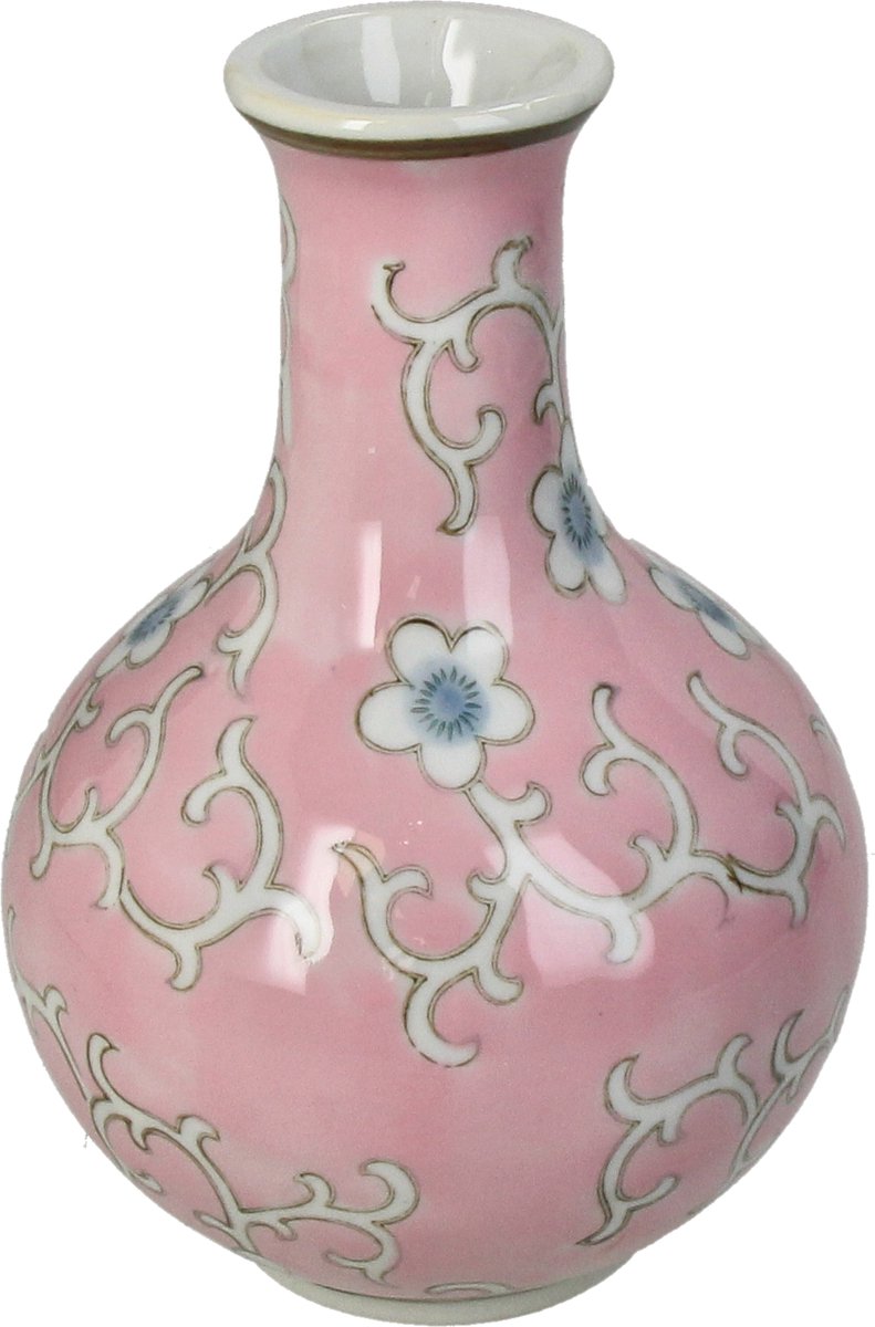 Vase collection Hd porcelaine rose 12x12x17,5cm