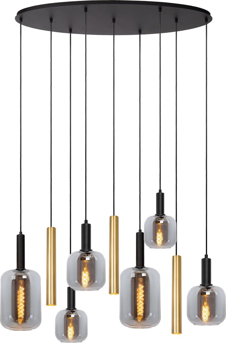Lucide joanet - suspension - 2xe27 - laiton