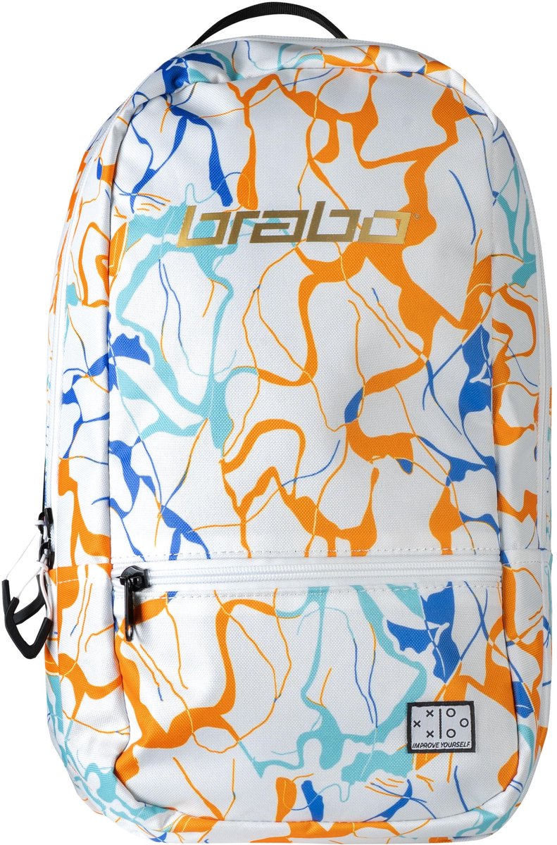 Brabo - sac à dos fun marbre blanc - sac à dos de hockey - blanc