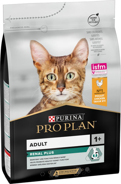 Pro plan adulte rénal plus - nourriture sèche pour chat - poulet - 3 kg