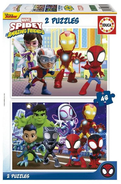 Educa - puzzle - 2 x 48 pièces - amis amazin spidey