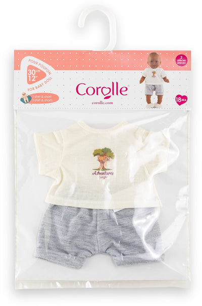 T-shirt Corolle avec short petit explorateur - 30cm