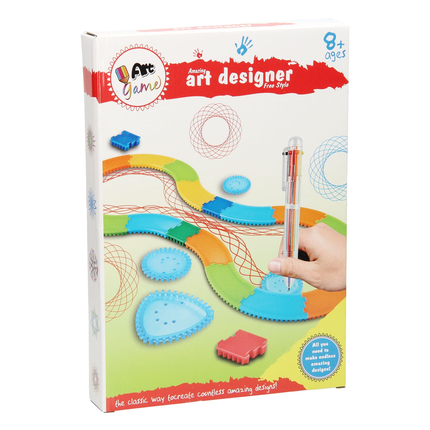Ensemble de dessins en spirale