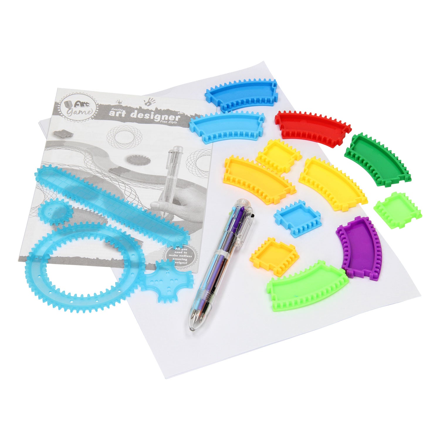 Ensemble de dessins en spirale