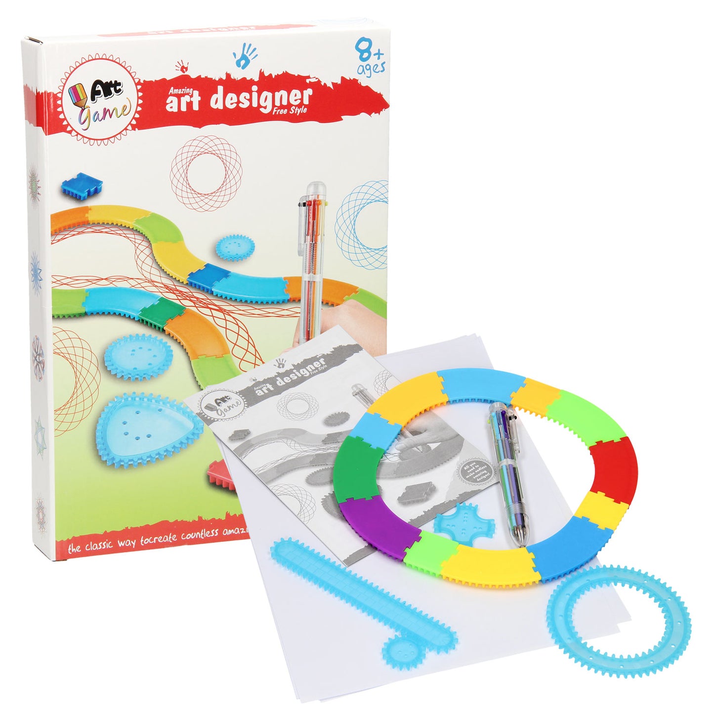 Ensemble de dessins en spirale