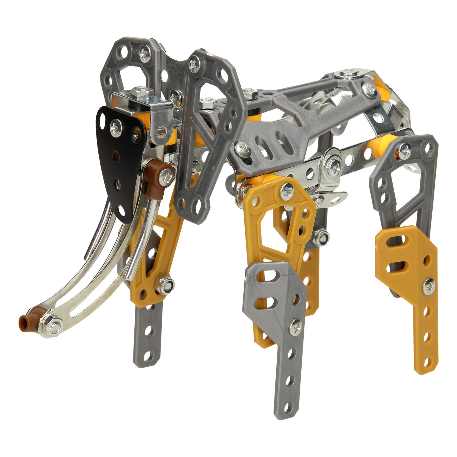 Jeu de construction éléphant en métal, 136 pièces.