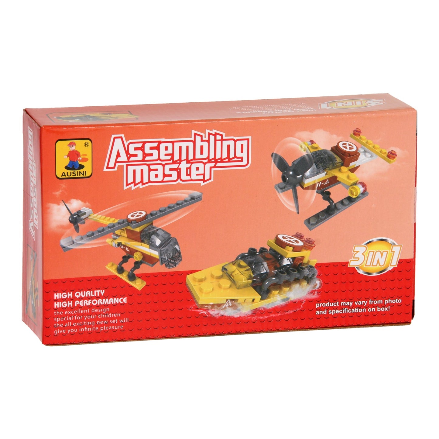 Jeu de construction avions et bateau 3en1 - 52 pcs.