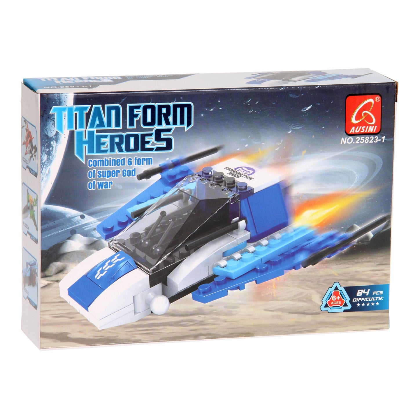 Jeu de construction Titan Heroes - Bleu Espace - 84 pcs.