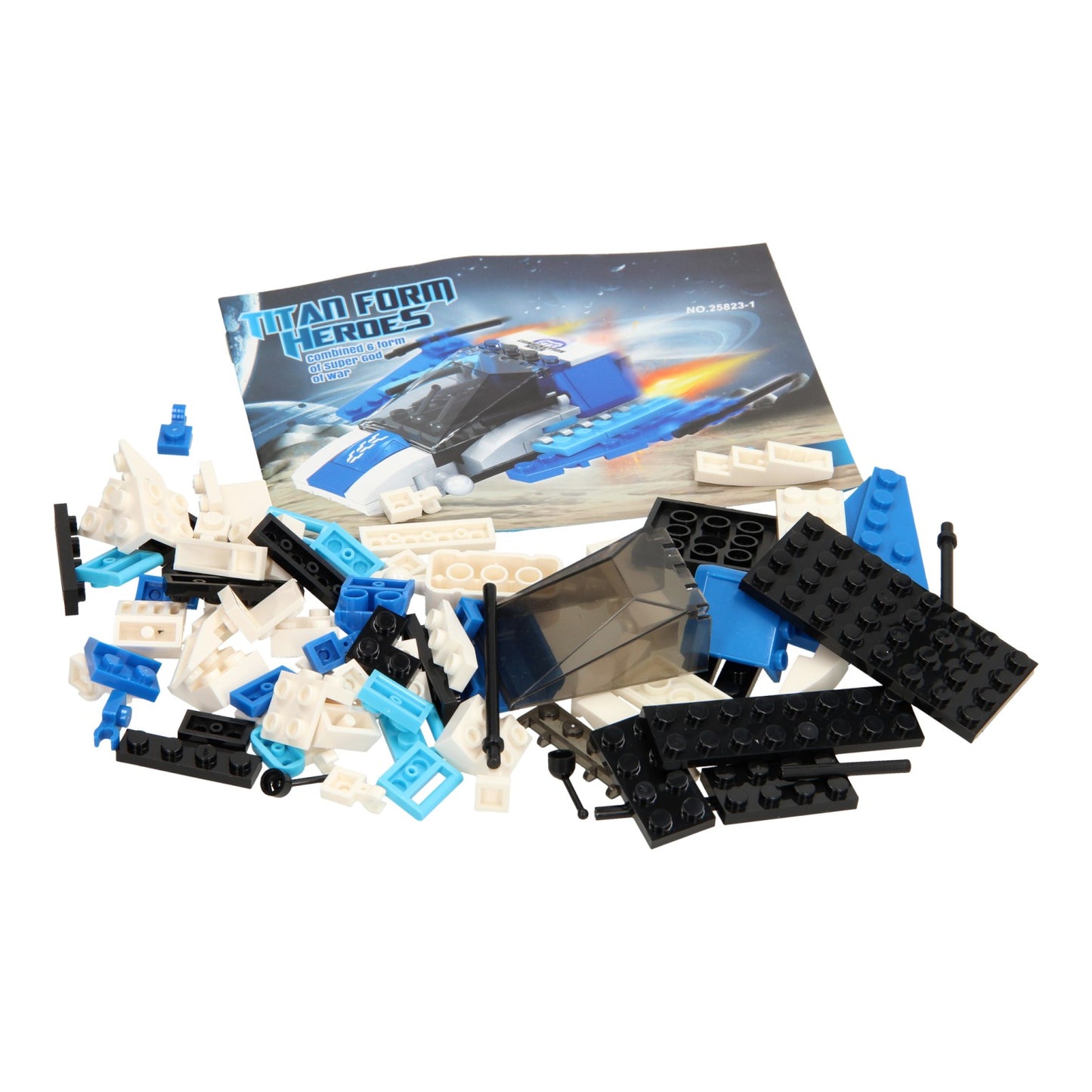 Jeu de construction Titan Heroes - Bleu Espace - 84 pcs.