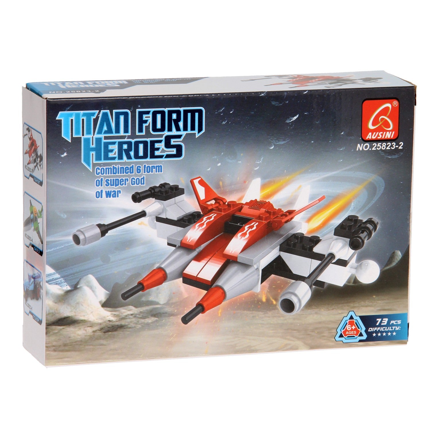 Jeu de construction Titan Heroes - Space Red - 73 pièces.
