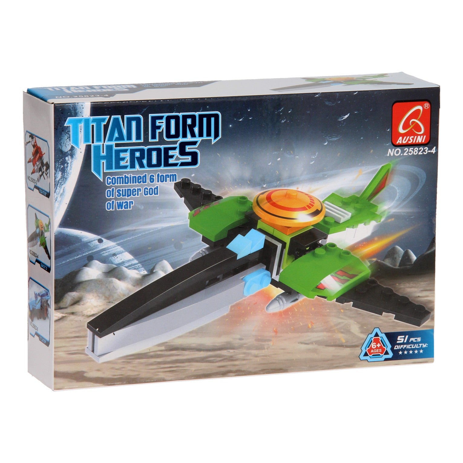 Jeu de construction Titan Heroes - vert espace, 51 pcs.