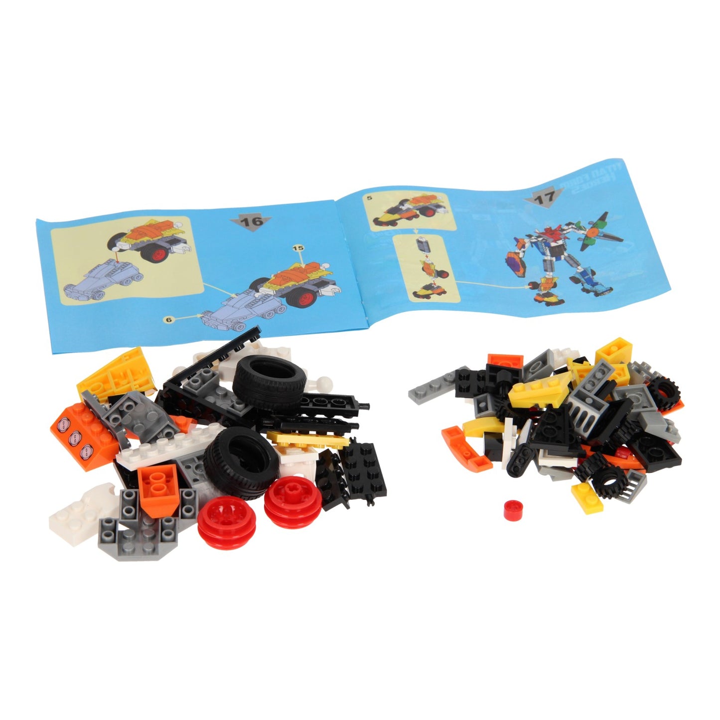 Jeu de construction Titan Heroes - Space Explorer Orange - 96 pièces.