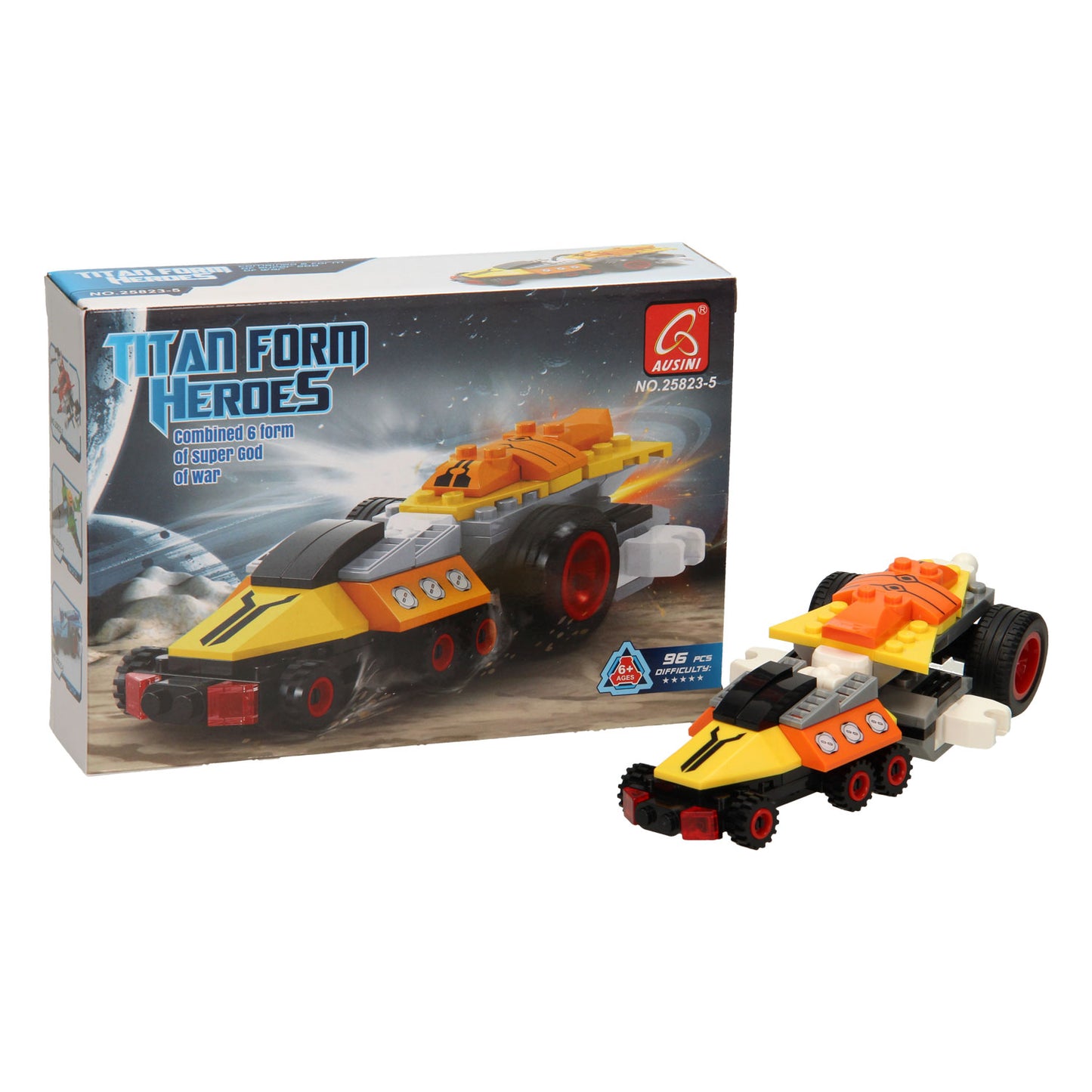 Jeu de construction Titan Heroes - Space Explorer Orange - 96 pièces.