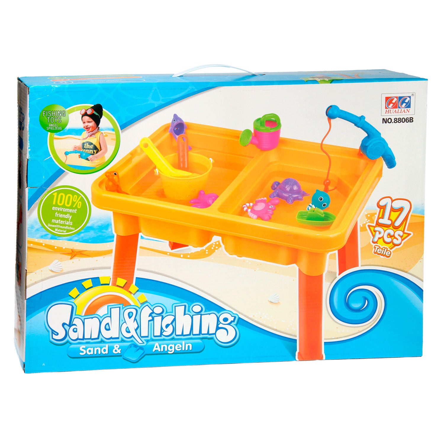 Table de sable avec accessoires