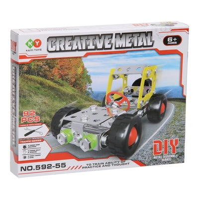 Jeu de construction de croiseur en métal, 92 pièces.