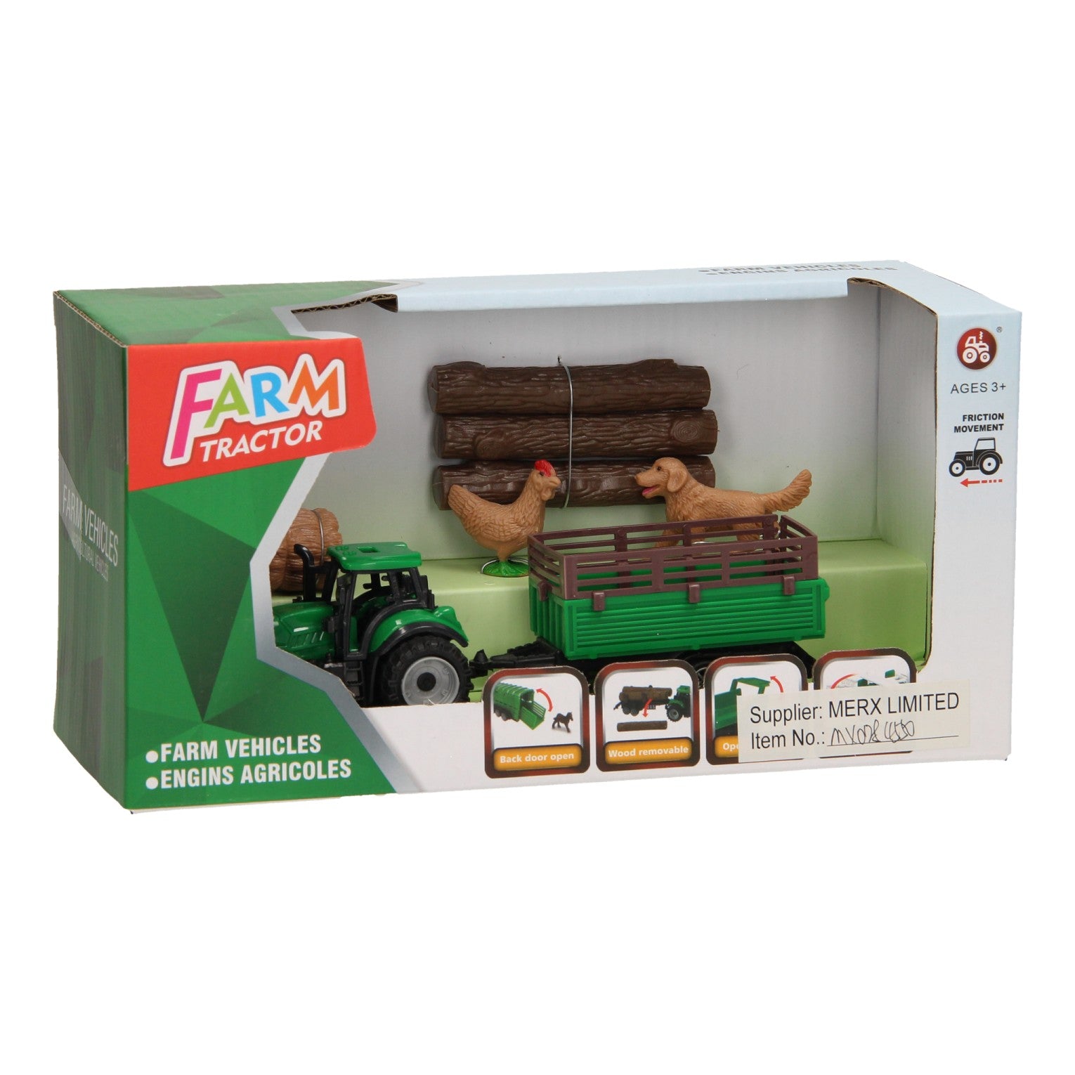 Tracteur avec ensemble d'accessoires 3