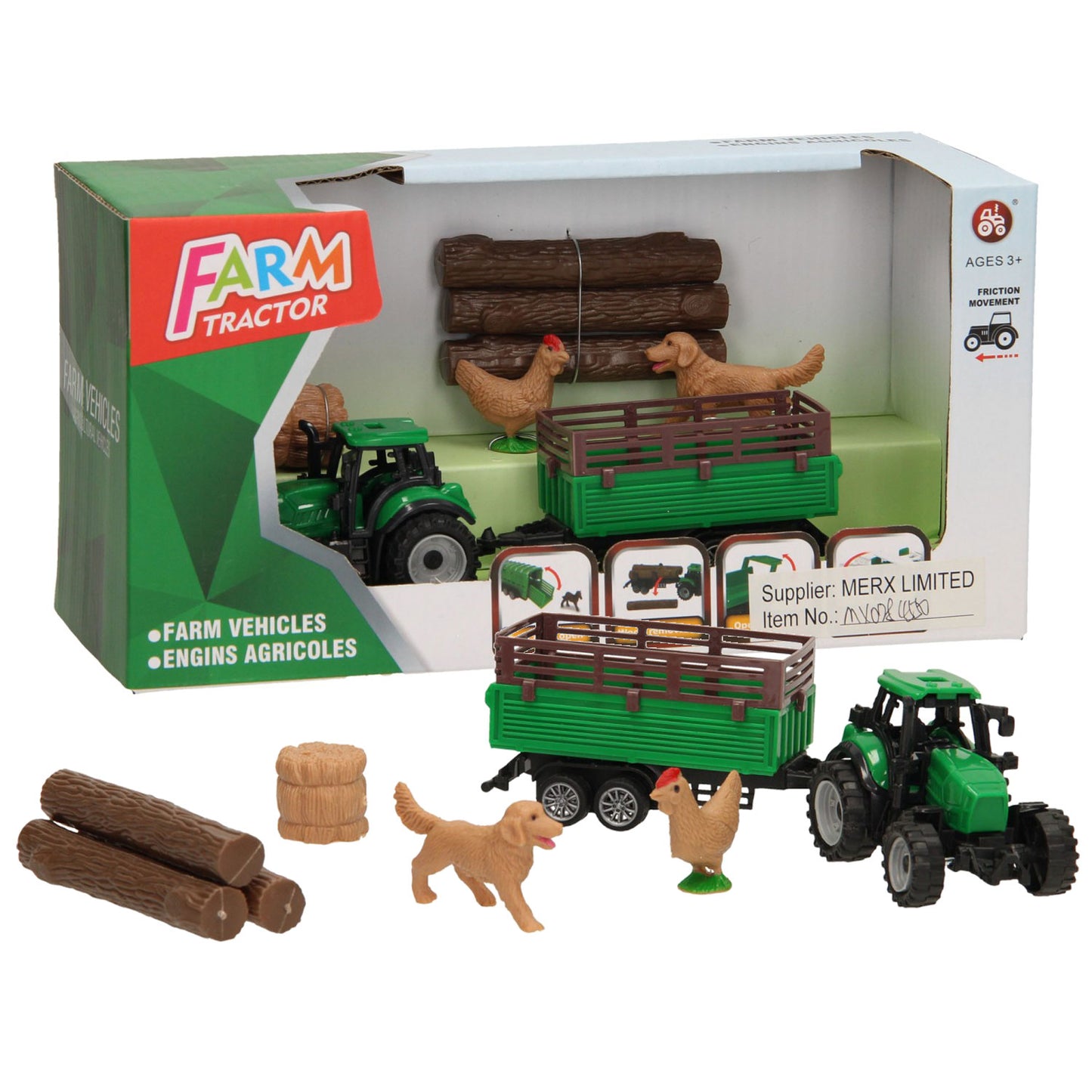 Tracteur avec accessoires - set 3