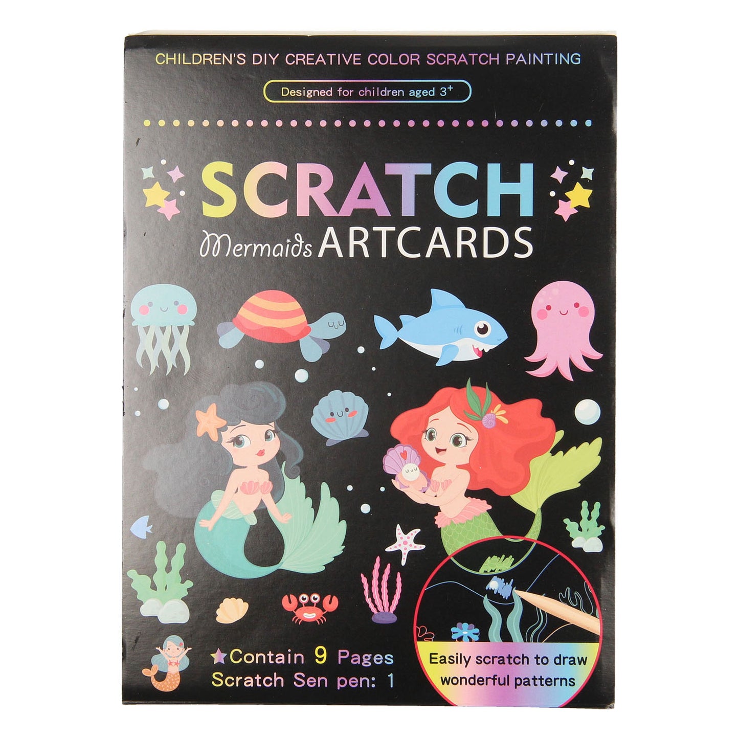 Cartes à gratter monde sous-marin