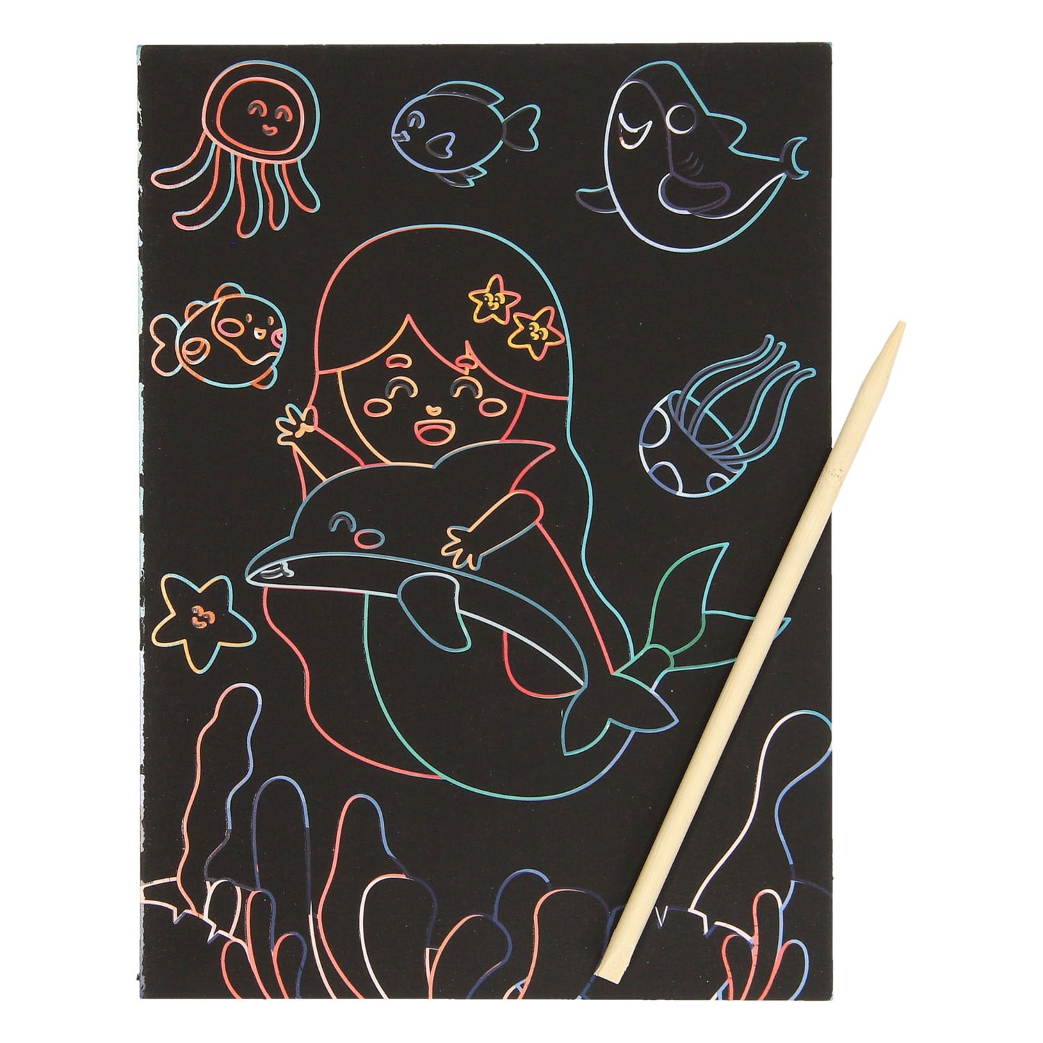 Cartes à gratter monde sous-marin