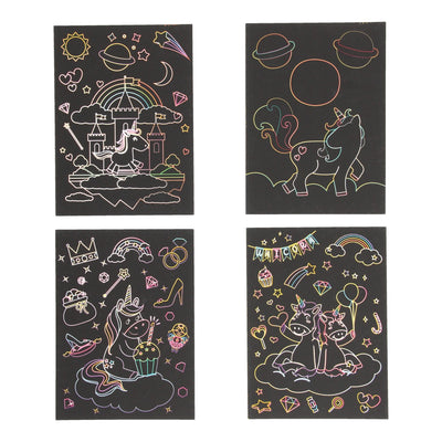 Cartes à gratter licorne