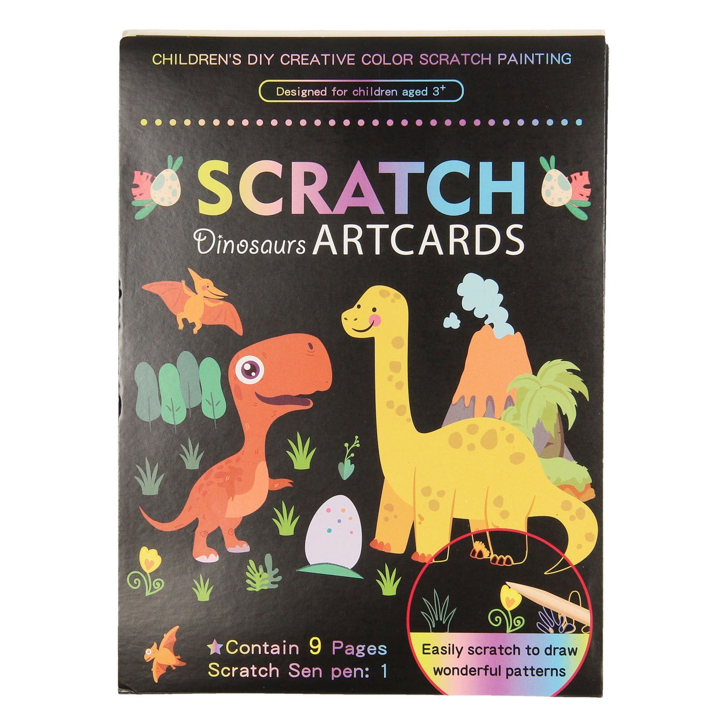 Cartes à gratter dinos