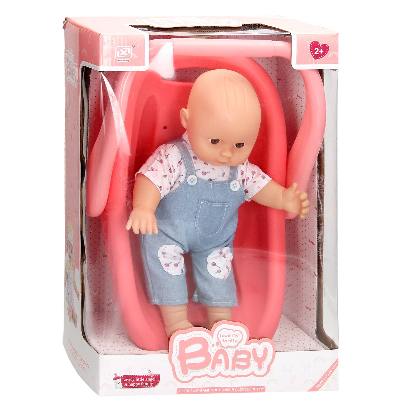 Poupée bébé en siège d'auto