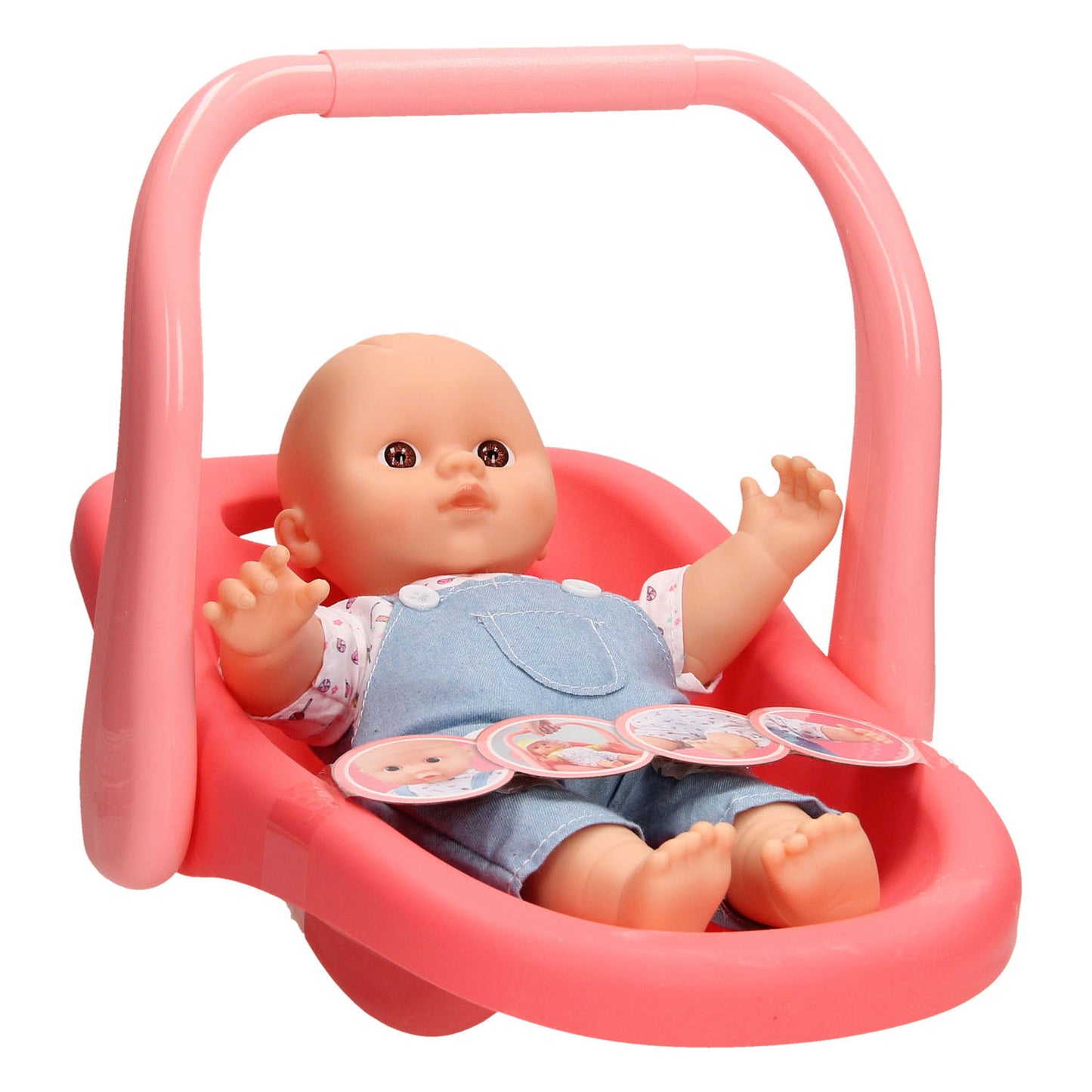 Poupée bébé en siège d'auto