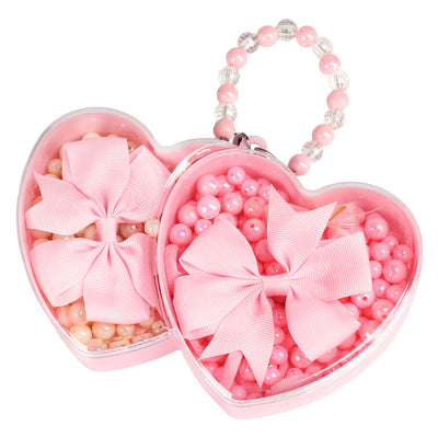Ensemble de perles coeur 2 couches