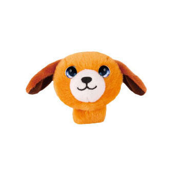 Bracelet pliant peluche chien marron