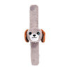Bracelet pliant peluche chien gris