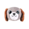 Bracelet pliant peluche chien gris