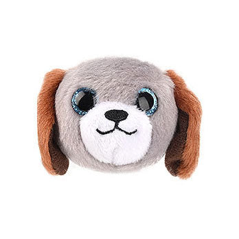 Bracelet pliant peluche chien gris