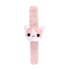 Bracelet pliant peluche minou rose