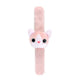 Bracelet pliant peluche minou rose