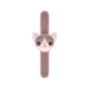 Bracelet pliant peluche minou gris